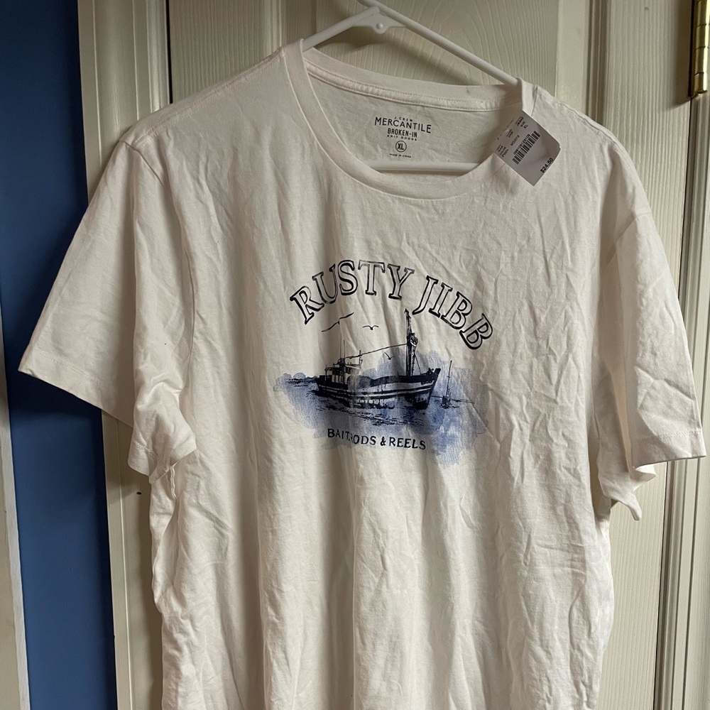 J.CREW RUSTY JIBB MERCANTILE TEE NEW WITH TAGS
